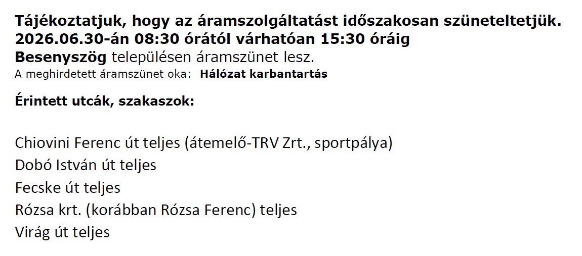 Üzemszünet