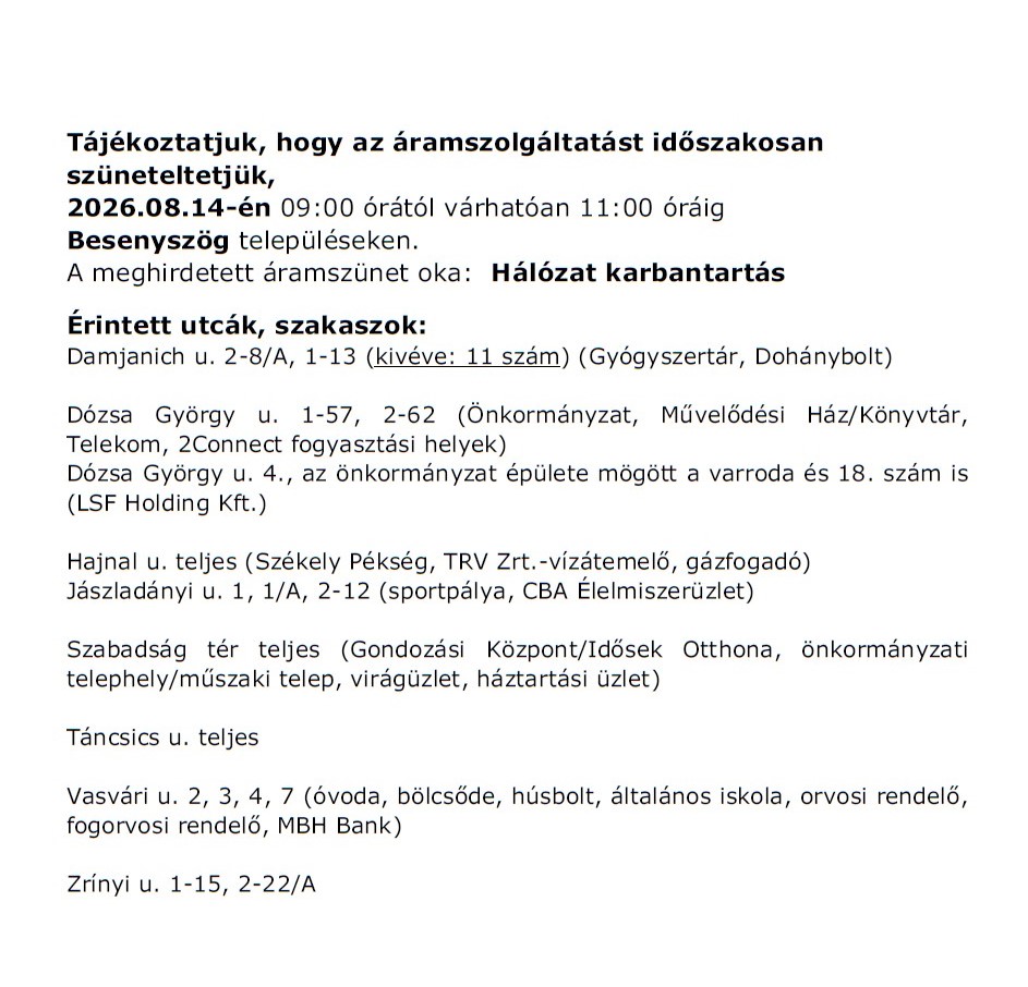 Üzemszünet