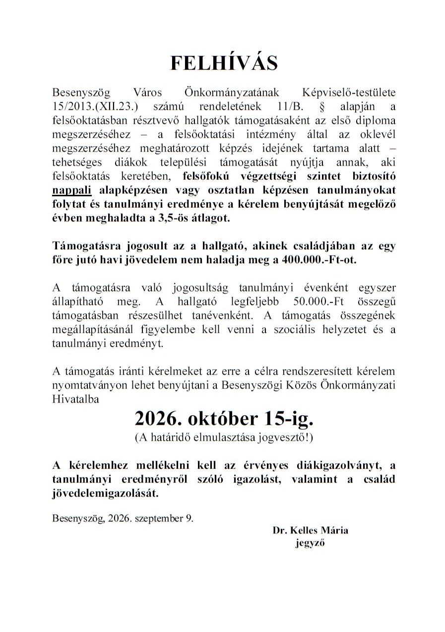 Felhívás