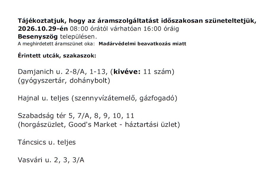 Üzemszünet