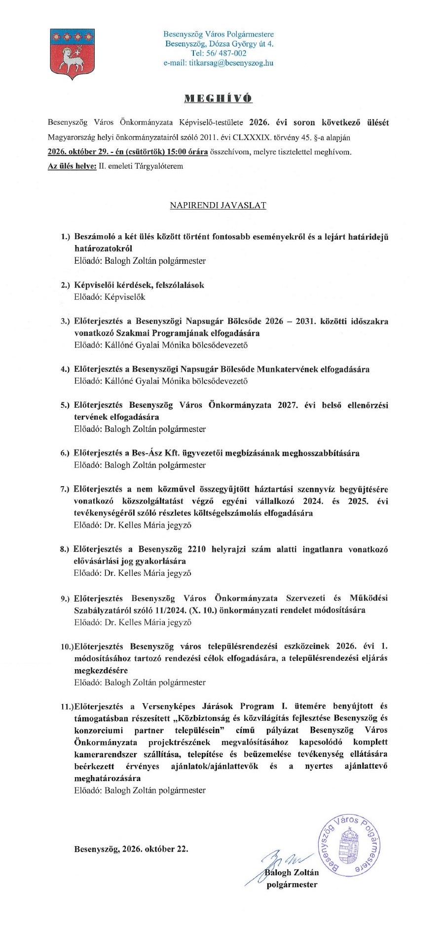 Meghívó